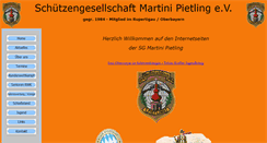 Desktop Screenshot of martinischuetzen-pietling.de